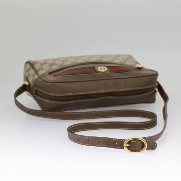 GUCCI GG Supreme Web Sherry Line Shoulder Bag Pvc Beige 56 02 088 - Picture 7 of 16